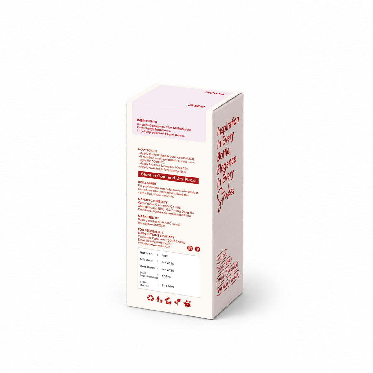 Rubber Base Pink | F08