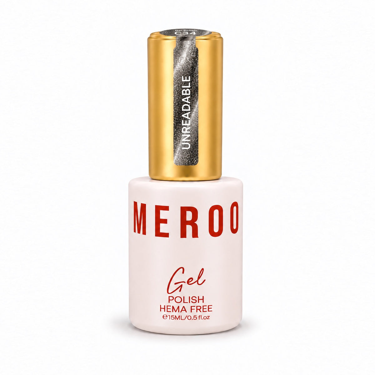 MEROO Unreadable C34 Cat Eye Gel Polish bottle, 15 ml