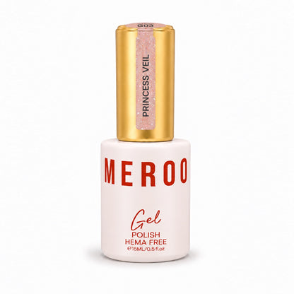 MEROO Princess Veil G03 Glitter Gel Polish bottle, 15 ml
