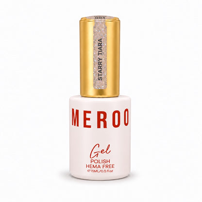 MEROO Starry Tiara G04 Glitter Gel Polish bottle, 15 ml