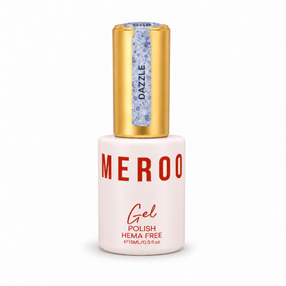 MEROO Dazzle G08 Glitter Gel Polish bottle, 15 ml