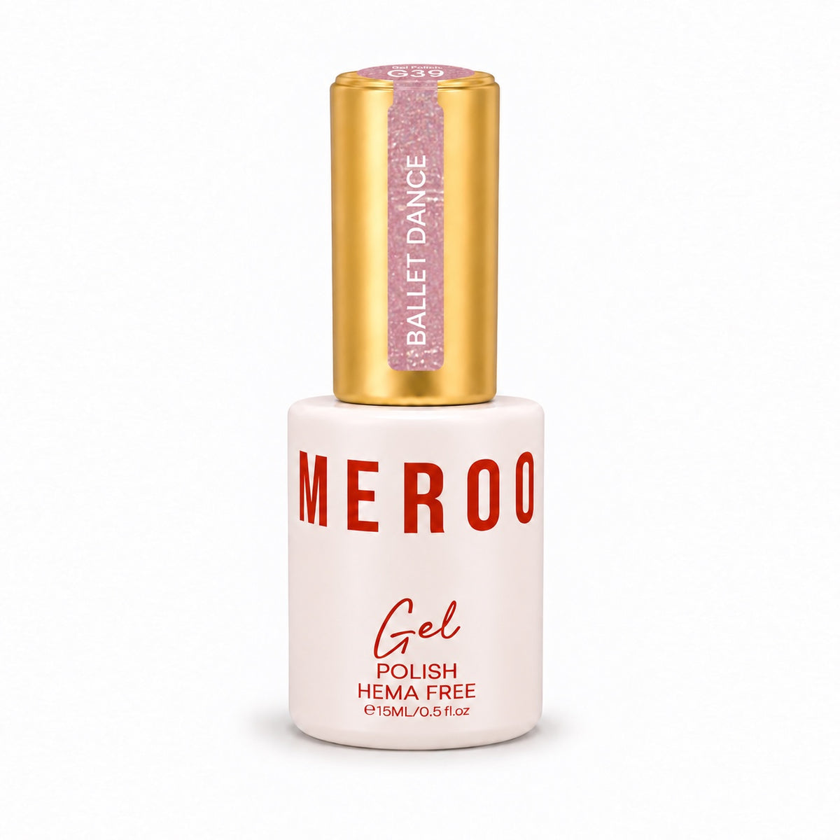 MEROO Ballet Dance G39 Glitter Gel Polish bottle, 15 ml