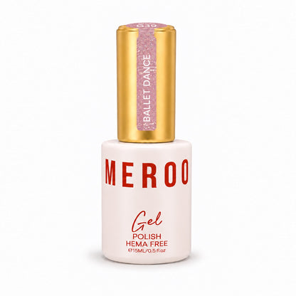 MEROO Ballet Dance G39 Glitter Gel Polish bottle, 15 ml