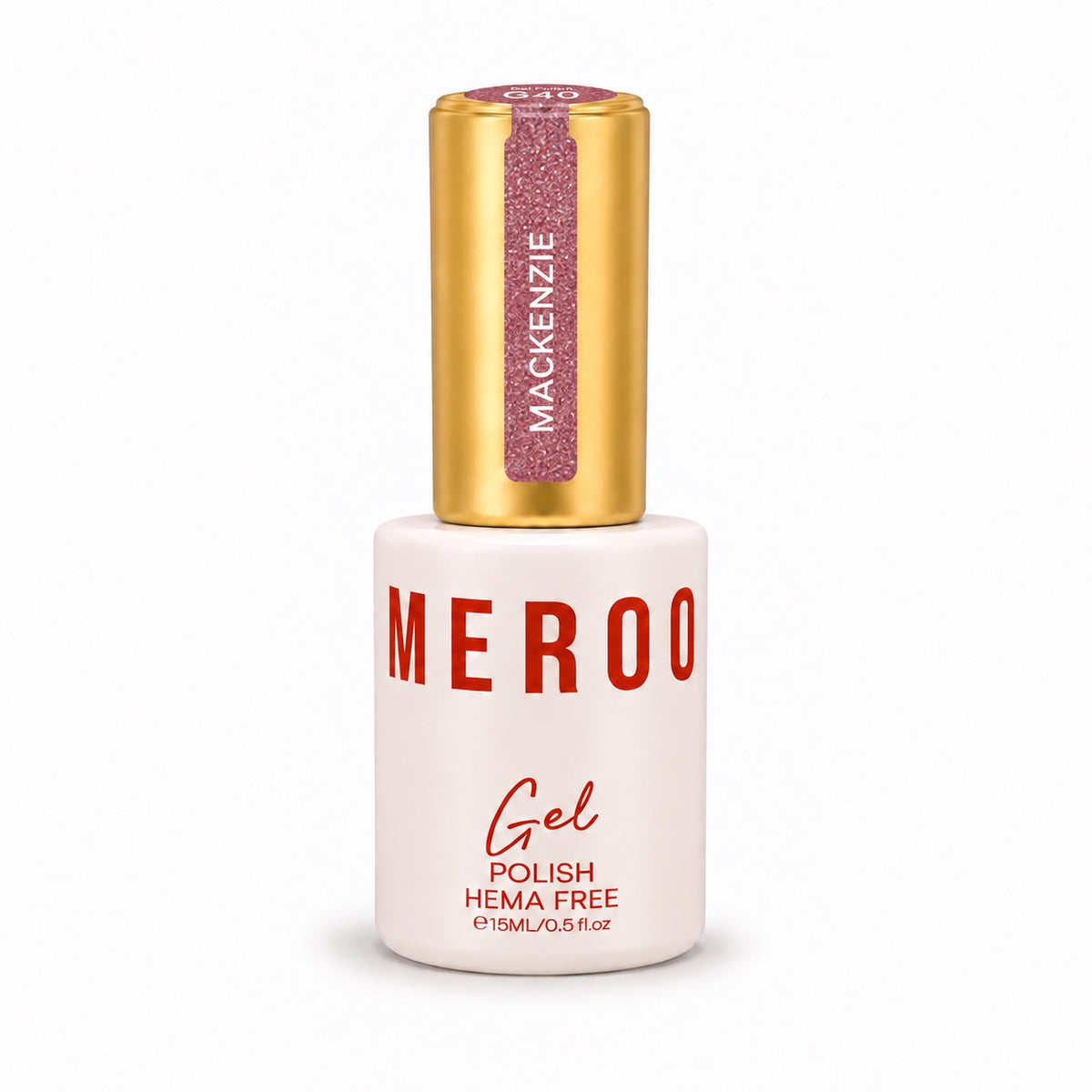 MEROO Mackenzie G40 Glitter Gel Polish bottle, 15 ml