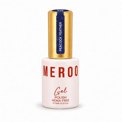 MEROO Peacock Feather G48 Glitter Gel Polish bottle, 15 ml