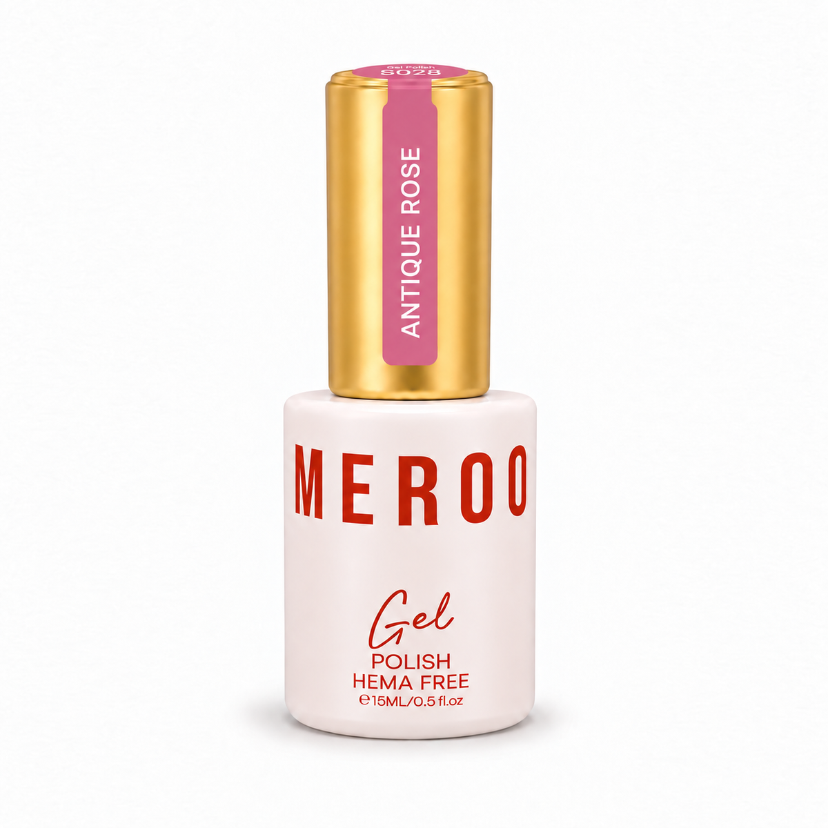 MEROO Antique Rose S028 Gel Polish bottle, 15 ml
