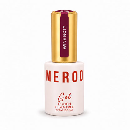 MEROO Wine Not? S038 Gel Polish bottle, 15 ml