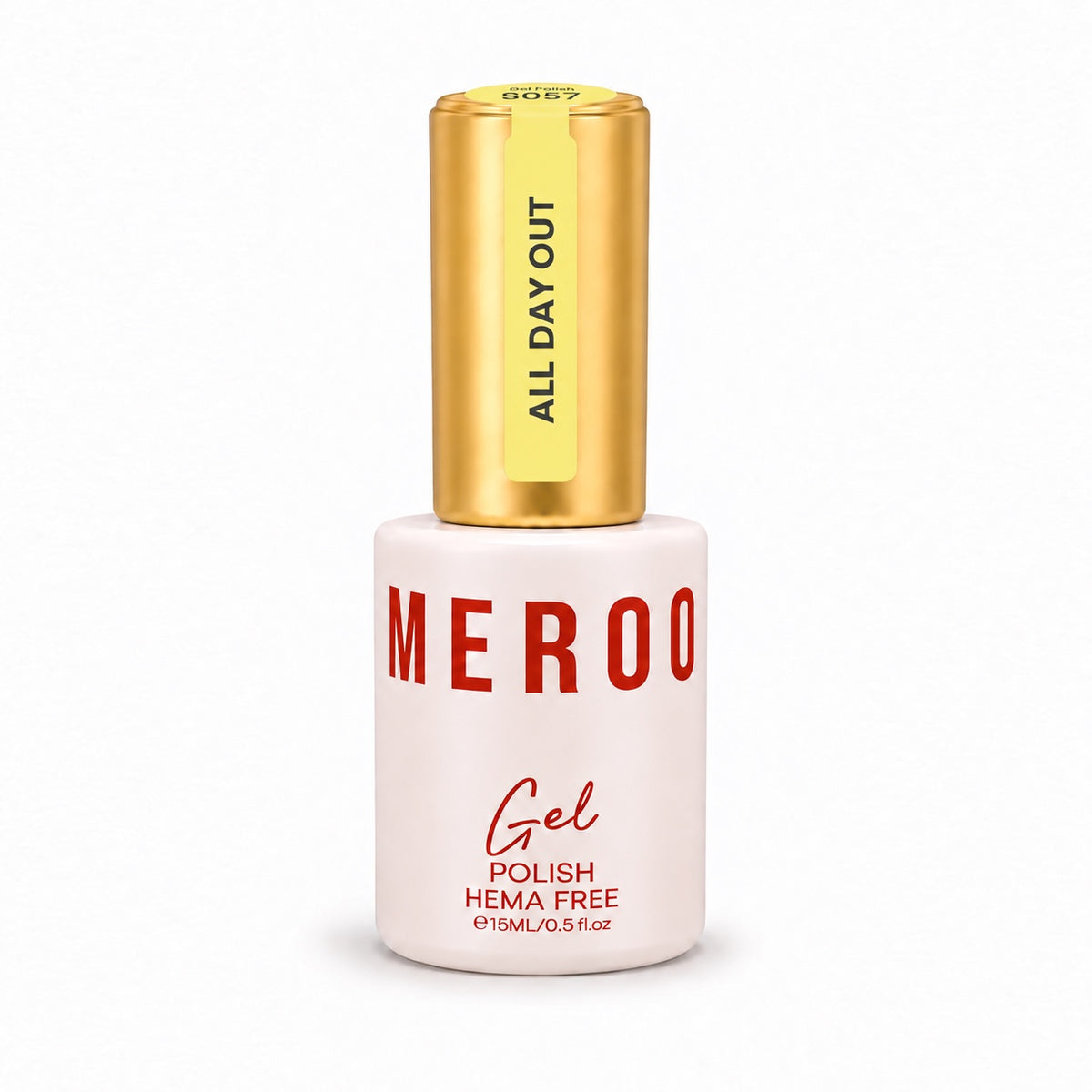 MEROO All Day Out S057 Gel Polish bottle, 15 ml