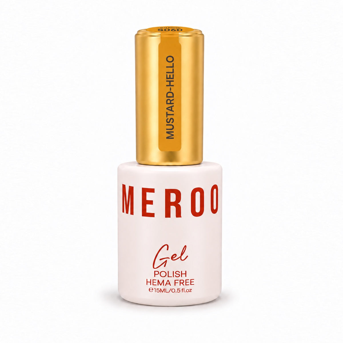 MEROO Mustard-Hello S060 Gel Polish bottle, 15 ml