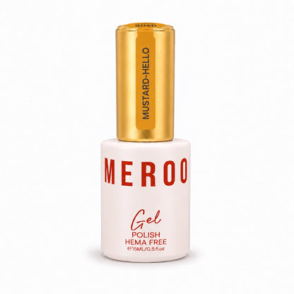 MEROO Mustard-Hello S060 Gel Polish bottle, 15 ml