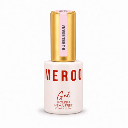 MEROO Bubblegum S065 Gel Polish bottle, 15 ml