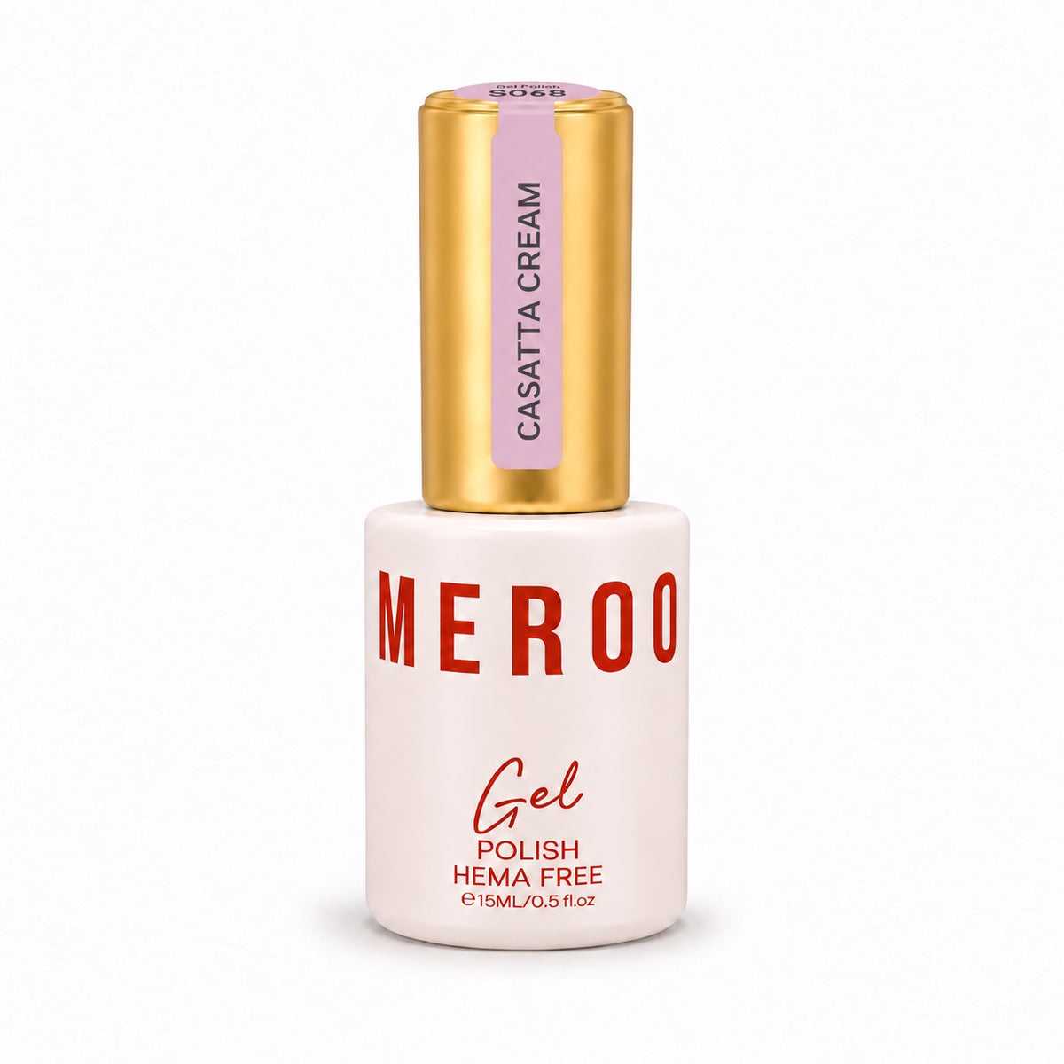 MEROO Casatta Cream S068 Gel Polish bottle, 15 ml