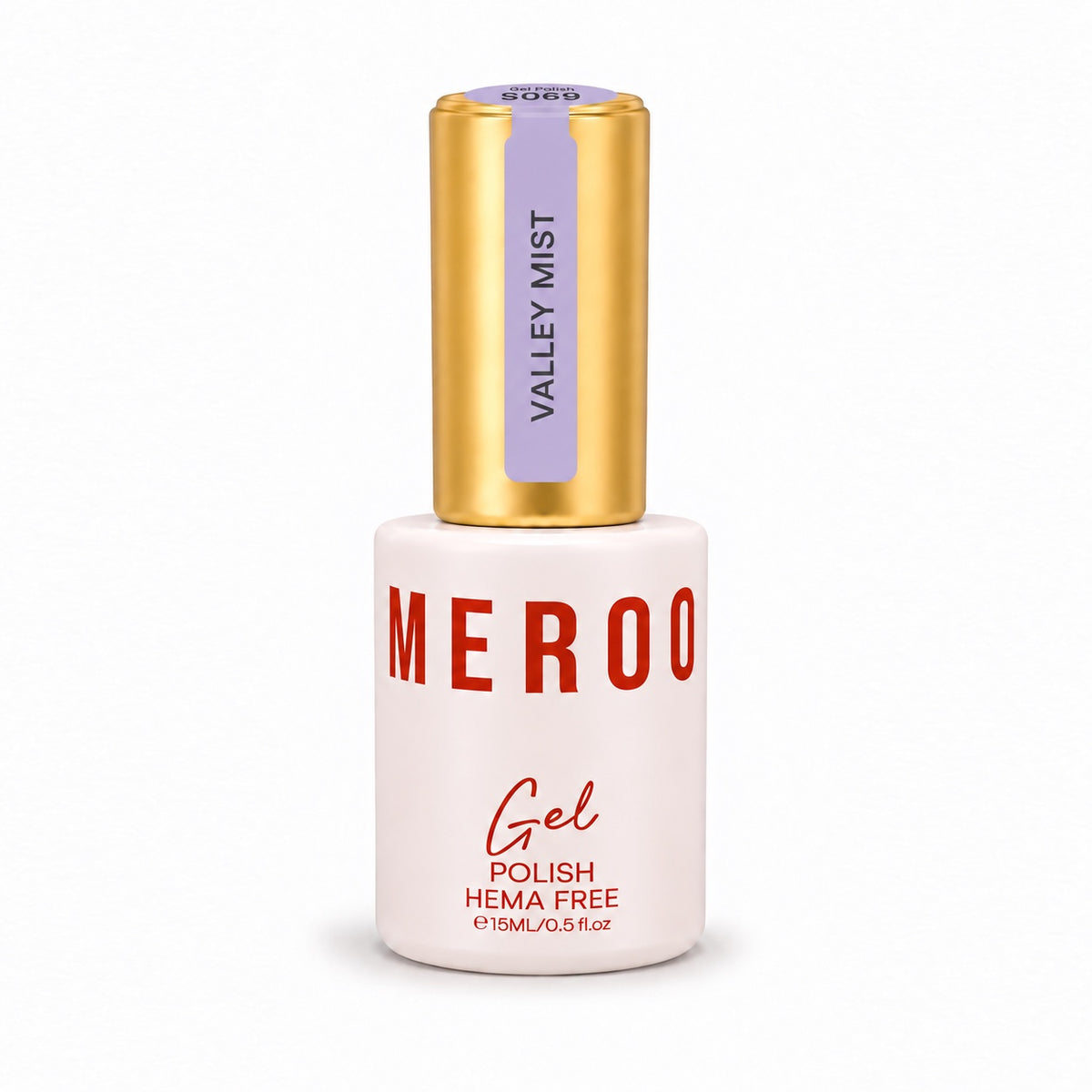 MEROO Valley Mist S069 Gel Polish bottle, 15 ml