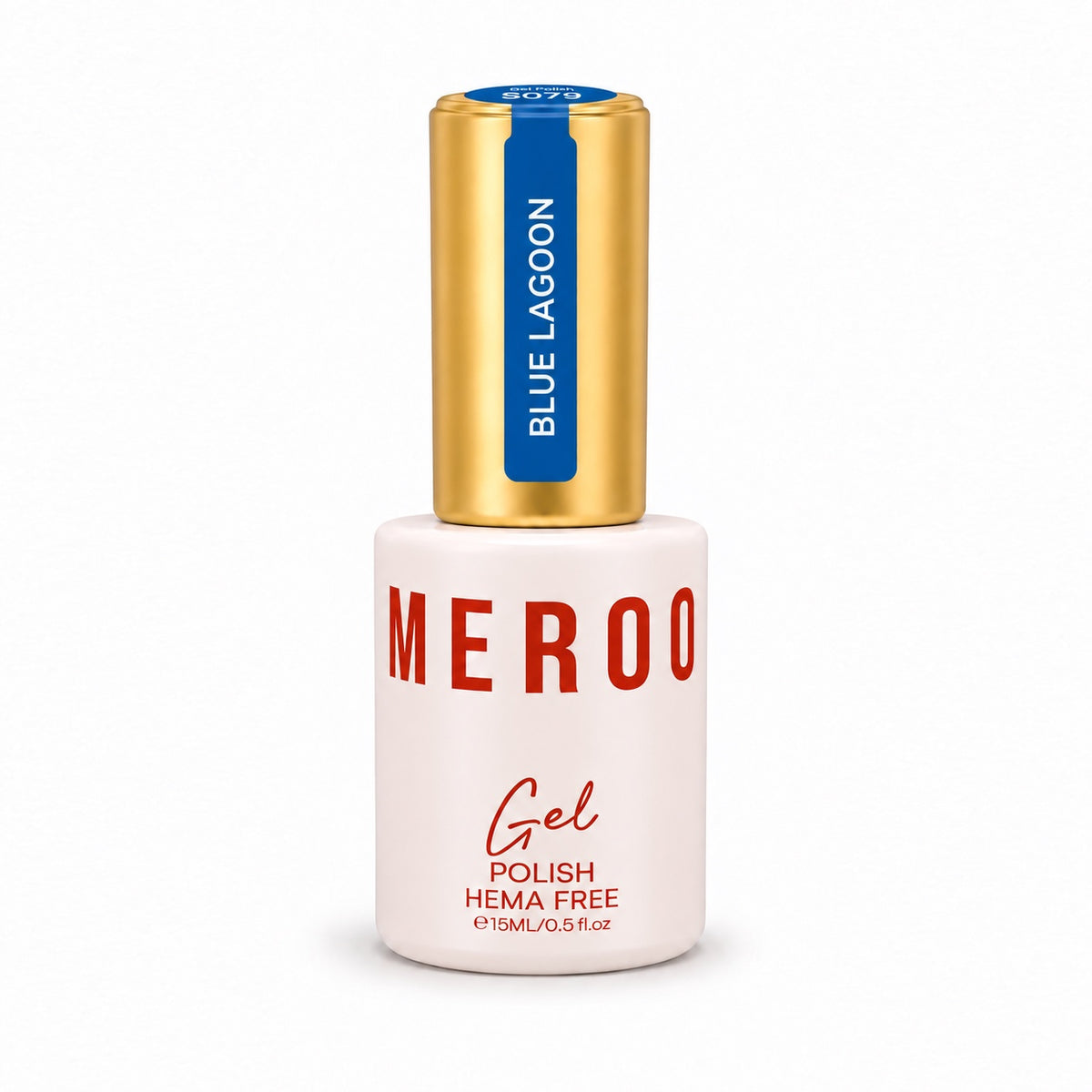 MEROO Blue Lagoon S079 Gel Polish bottle, 15 ml