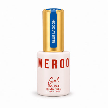 MEROO Blue Lagoon S079 Gel Polish bottle, 15 ml