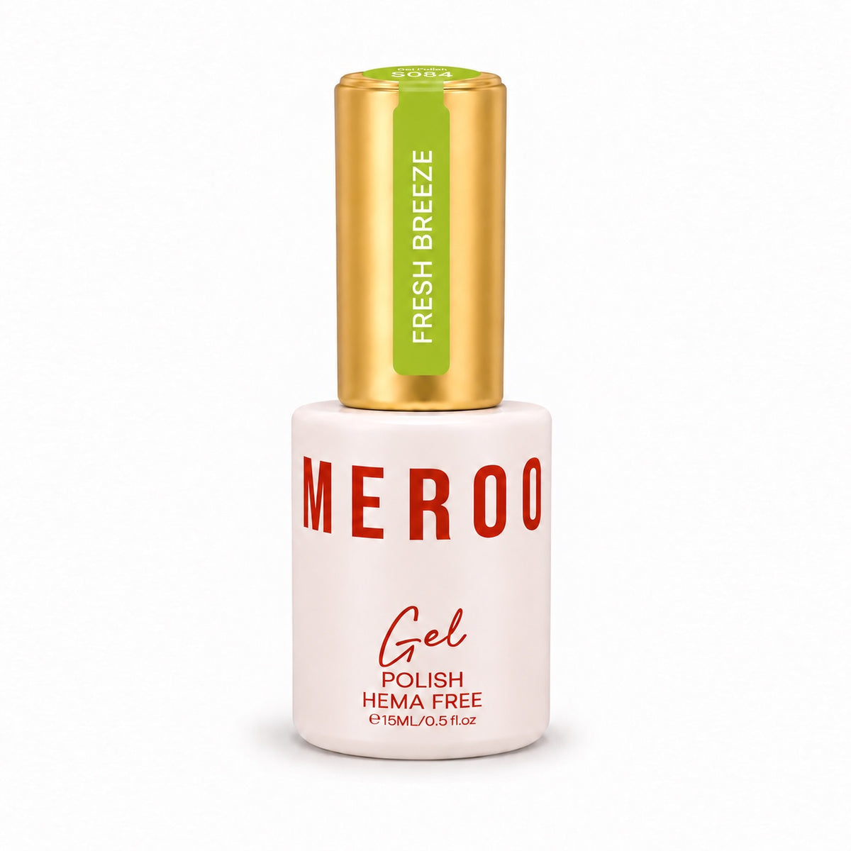 MEROO Fresh Breeze S084 Gel Polish bottle, 15 ml