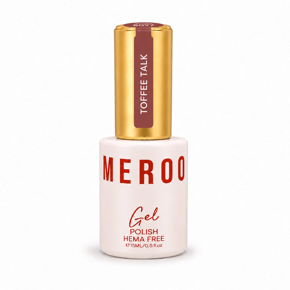 MEROO Toffee Talk S097 Gel Polish bottle, 15 ml