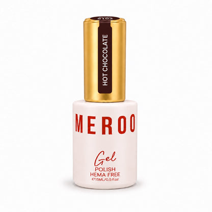 MEROO Hot Chocolate S102 Gel Polish bottle, 15 ml