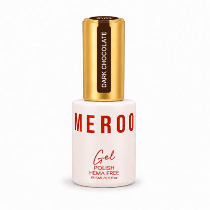 MEROO Dark Chocolate S103 Gel Polish bottle, 15 ml