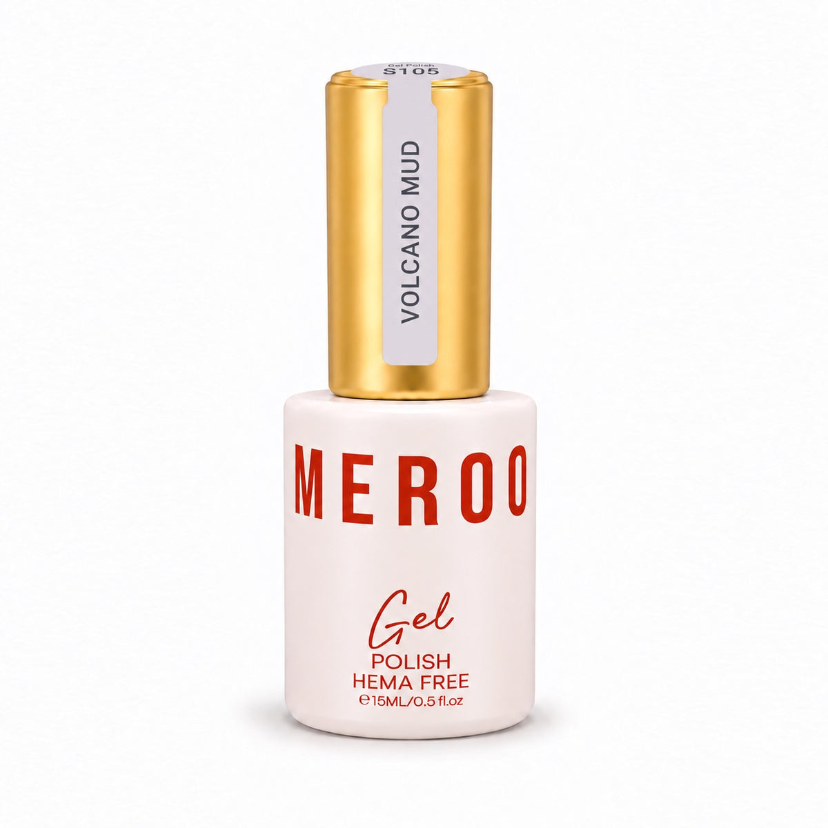 MEROO Volcano Mud S105 Gel Polish bottle, 15 ml