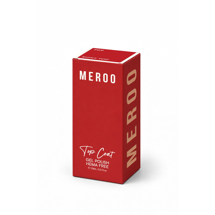 MEROO Top Coat – Shiny | F09 box, 15 ml
