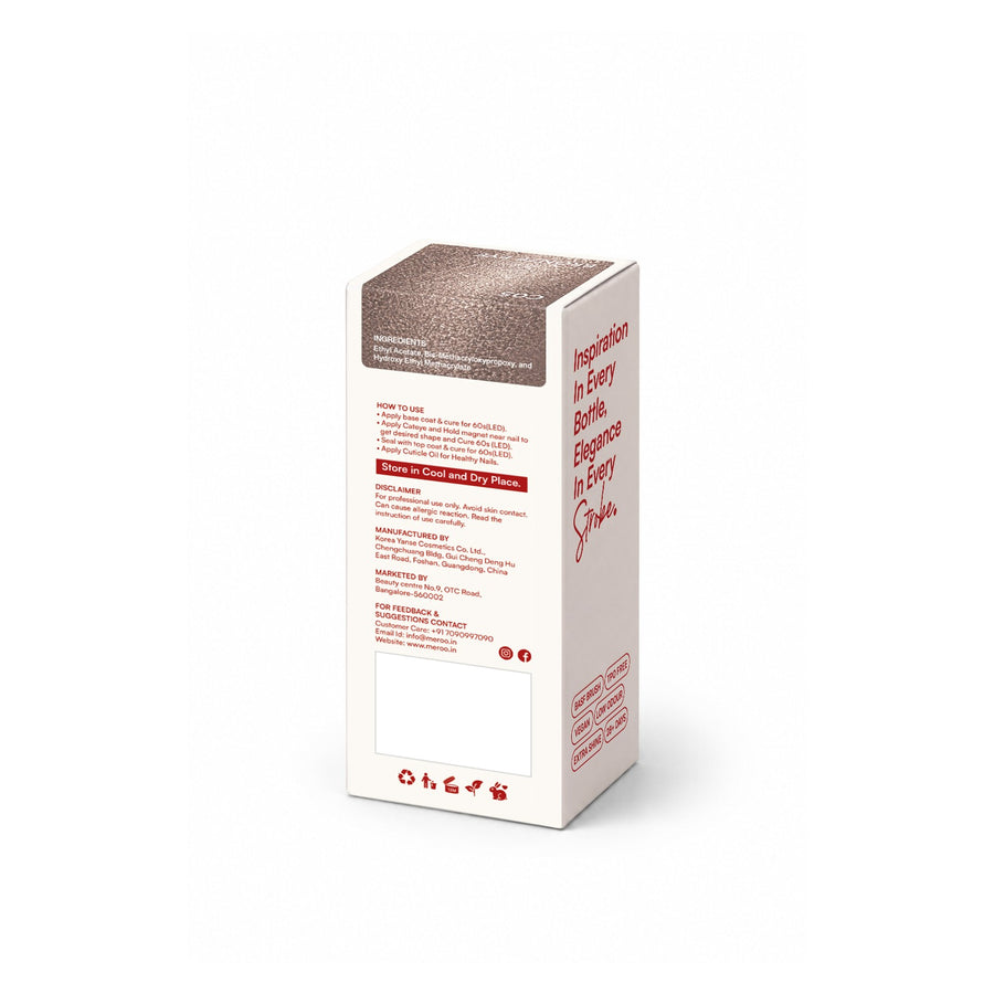 MEROO Bronze Eye C05 packaging back and label instructions