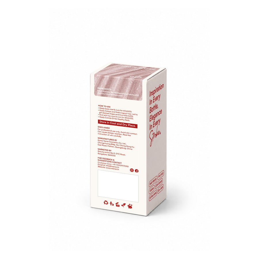 MEROO Bridal Blush C10 packaging back and label instructions
