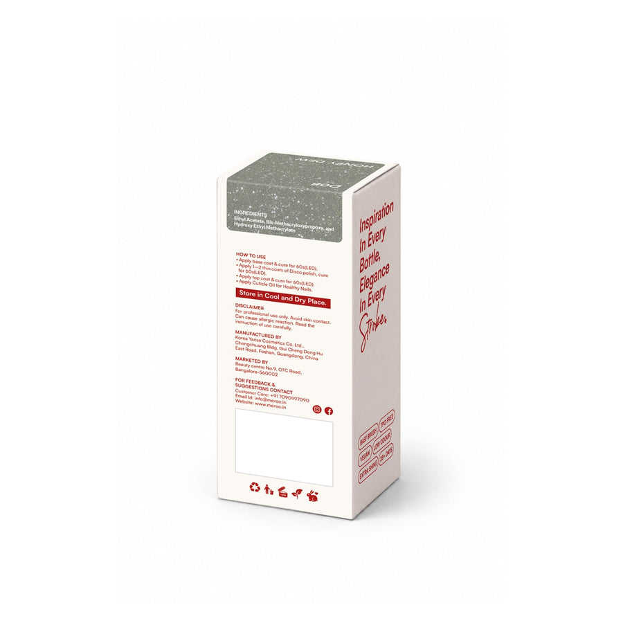 MEROO Honey Dew D08 packaging back and label instructions