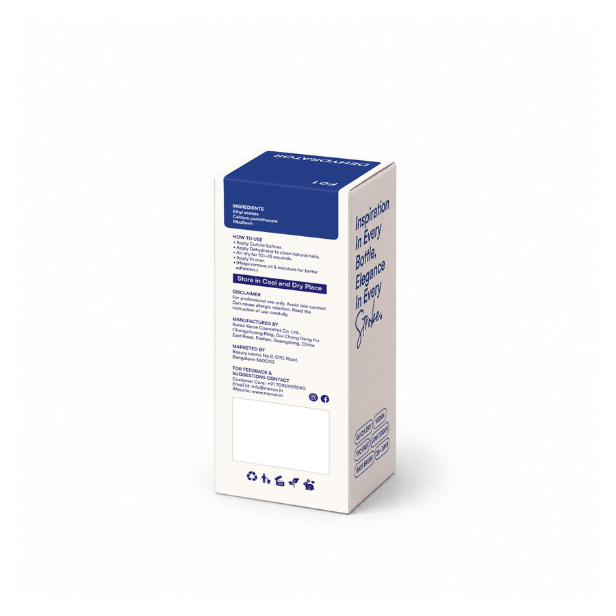 MEROO Dehydrator F01 packaging back and label instructions