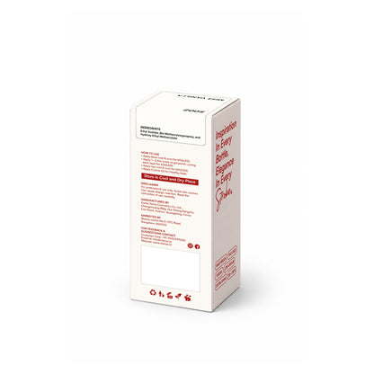 MEROO Miss Vanilla S002 packaging back and label instructions