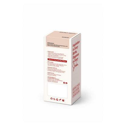 MEROO Ivory Cream S004 packaging back and label instructions
