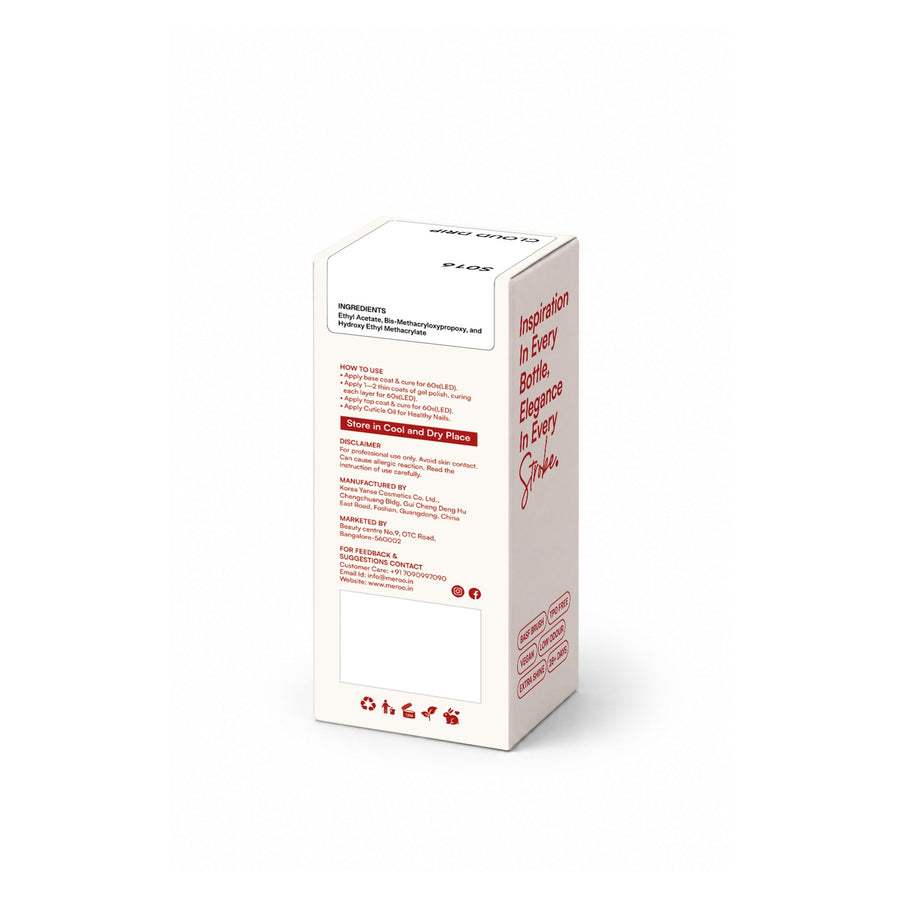 MEROO Cloud Drip S016 packaging back and label instructions